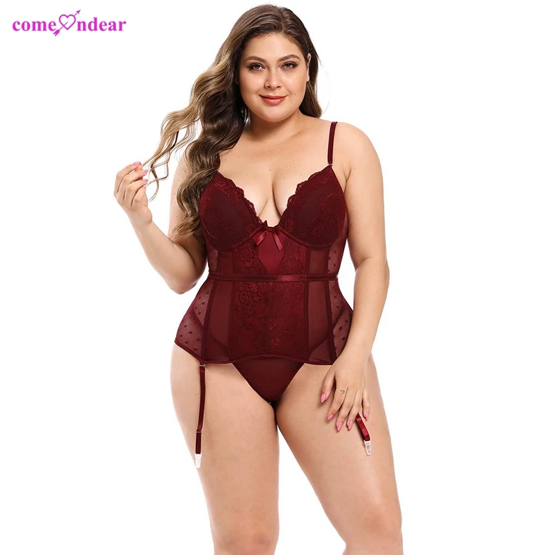 

2021 plus size hot lace sheer straps corsets and bustiers shirts red lingerie waist trainer women's corset