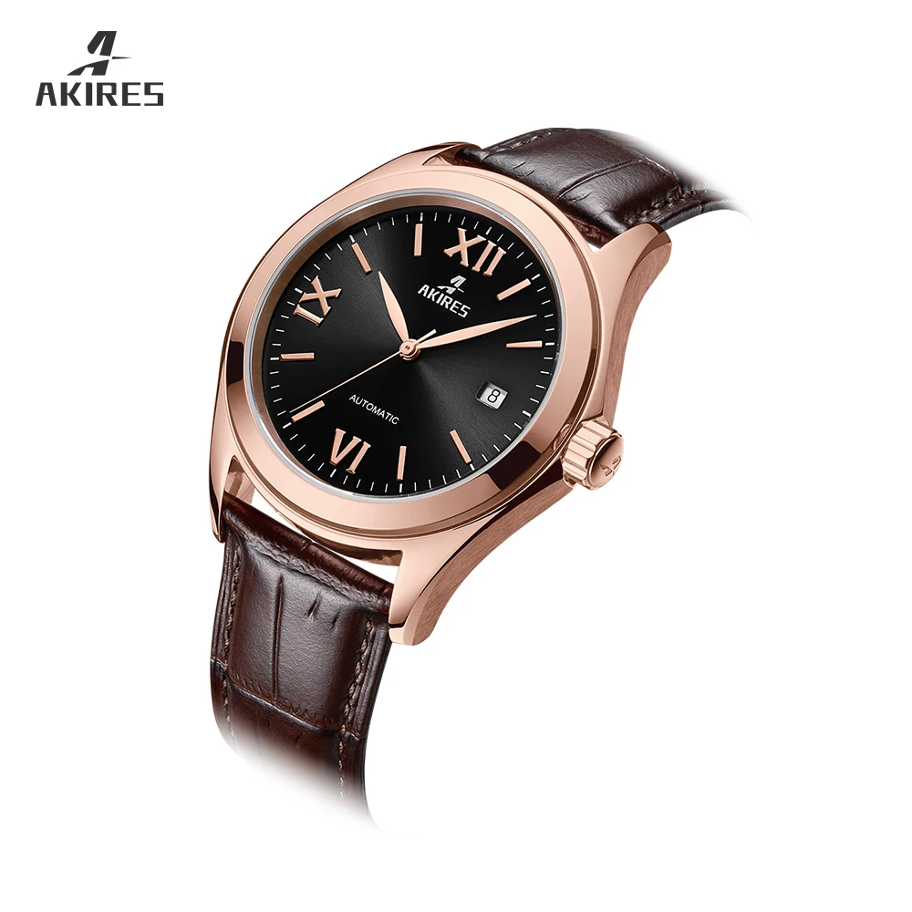 

wrist watch automatic mechanical luxury ETA 2824 movement custom design watch for men double dome sapphire glass watch