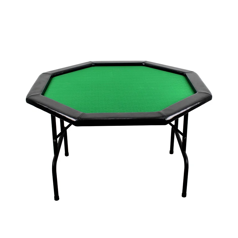 

YH Custom Made Portable 8 Players Casino Tables Folding Leg Octagon Poker Table For Sale