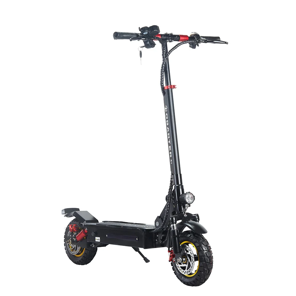 

EU Poland Warehouse Top Quality Self Balancing Foldable Cheap Electric Scooter and Changeable Battery Scooters Electr Adult, Black and red details