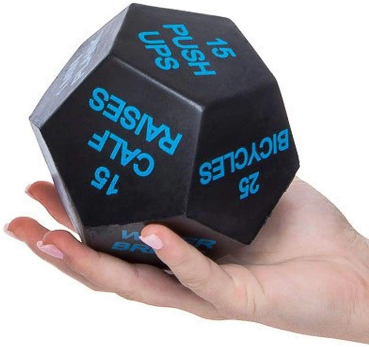 

12-Sided Yoga DICE 4IN. X 4IN, Sports Dice for Exercise, Yoga, and Fitness