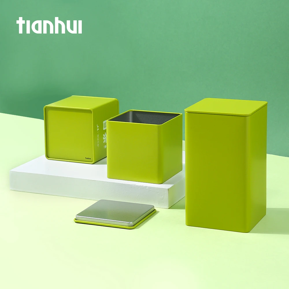 
Tianhui Tinplate Material Environmental Wedding Gift Tube Packaging Tea Box 