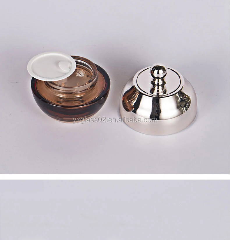 Luxury Cosmetic glass bottle set -- skincare container manufacturer--aluminum pump&spray&oval manufacture