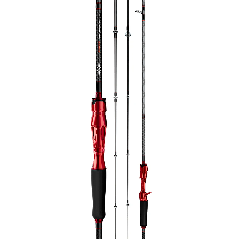 Angelrute Two Sections Hard Carbon 1.8m 2.1m 2.4m 2.7m Casting Saltwater Fishing Rod Spinning Fishing Rods, 1colors