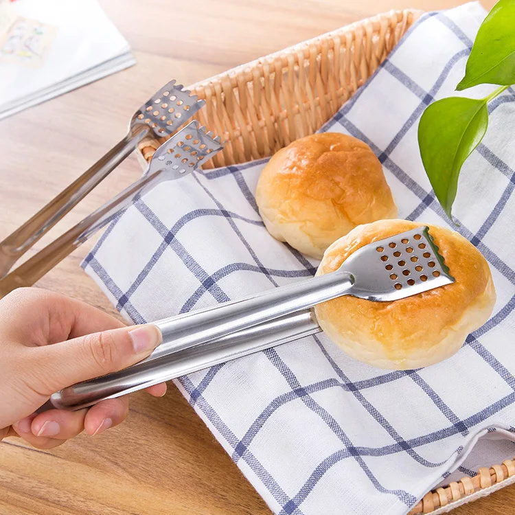 

Stainless steel food clip bread barbecue clip kitchen food clip Kitchen creative utensils, As show