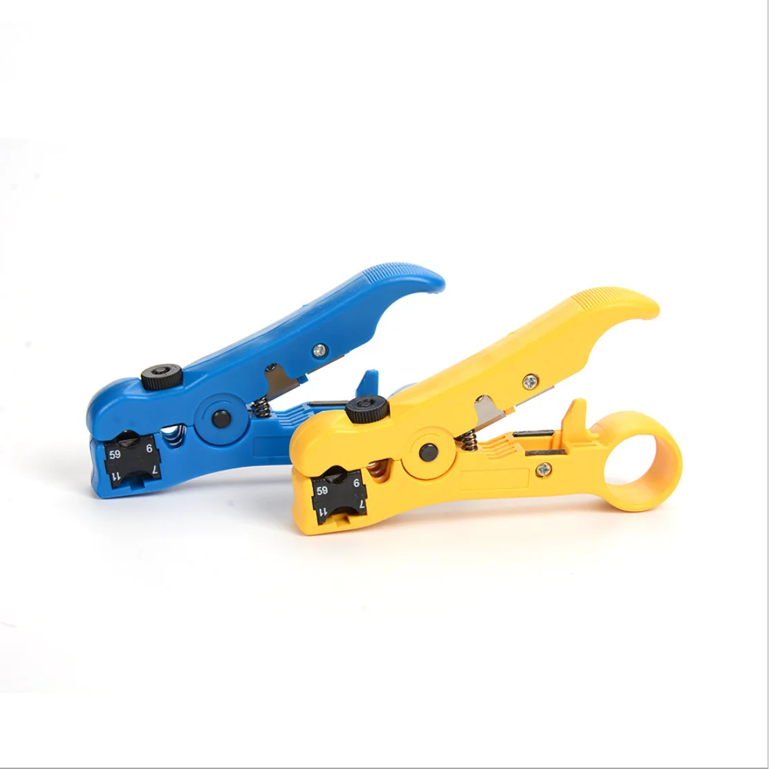 Rotary Coax Coaxial Cable Wire Cutter Stripping Tool RG59 RG6 RG7 RG11 Stripper 
