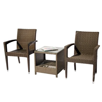 Foshan Produsen Rotan Taman Aluminium Rotan Outdoor Patio Set Dengan Meja Kopi Dan 2 Pcs Kursi Untuk Balkon Menggunakan Buy Rotan Taman Set Aluminium Outdoor Meja Dan Kursi Furnitur Outdoor Product On