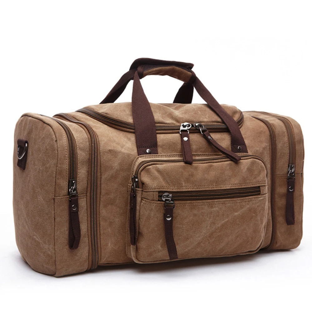 

Men Canvas Duffle Bag for Travel 50L Duffel Overnight Weekend Bag Custom 2021, 5 kinds or customized