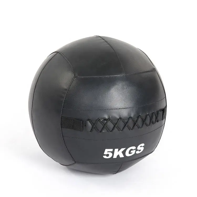 

Cross fitness bodybuilding black medicine Pvc leather wall ball weight ball medicine ball