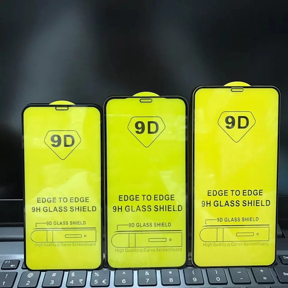 

9D Full Glue Full Cover Tempered Glass Mobile Phone Screen Protector For Xiaomi Redmi Note 9 Pro 5G K20 Poco M2 X3 MI 10T LITE