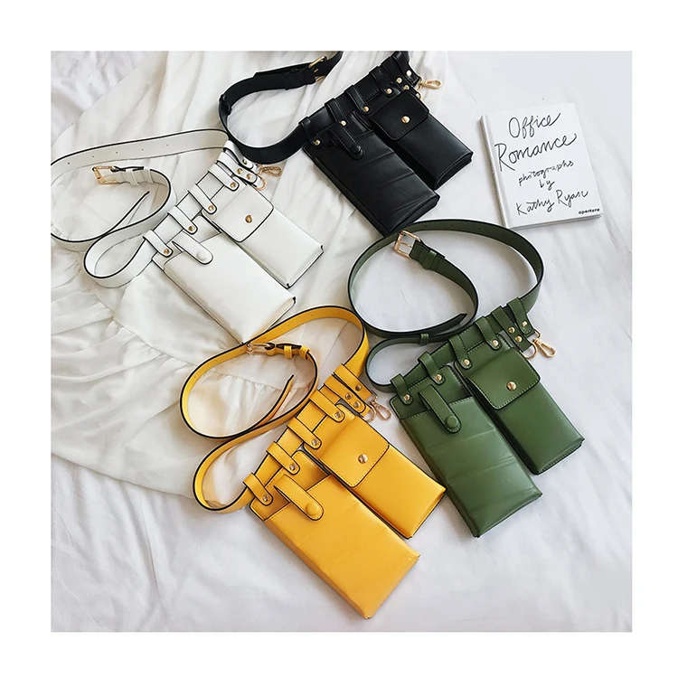 

Chic Fanny Pack Women PU Leather Waist Belt Bag Girls Crossbody Bags Disco Waist pack luxury handbags Fashion designer chest bag