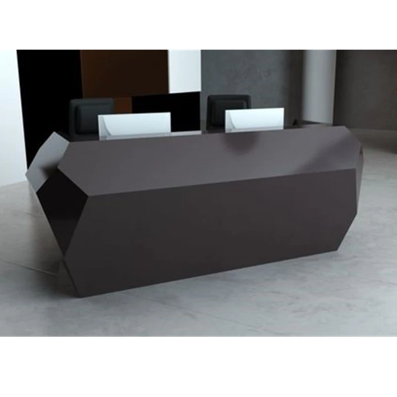 
Custom Solid Surface Modern Reception Desk  (62391211906)