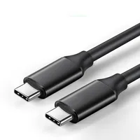 

Custom fast charging black USB-C USB 3.1 Type C to USB C 3.0 Charging Cable 100W 18W 60W 5G 10G Male to Male Cable 3A 9V