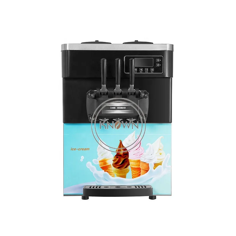 

2022 Commercial 25L ice cream soft machine ice cream machine maker with three flavors