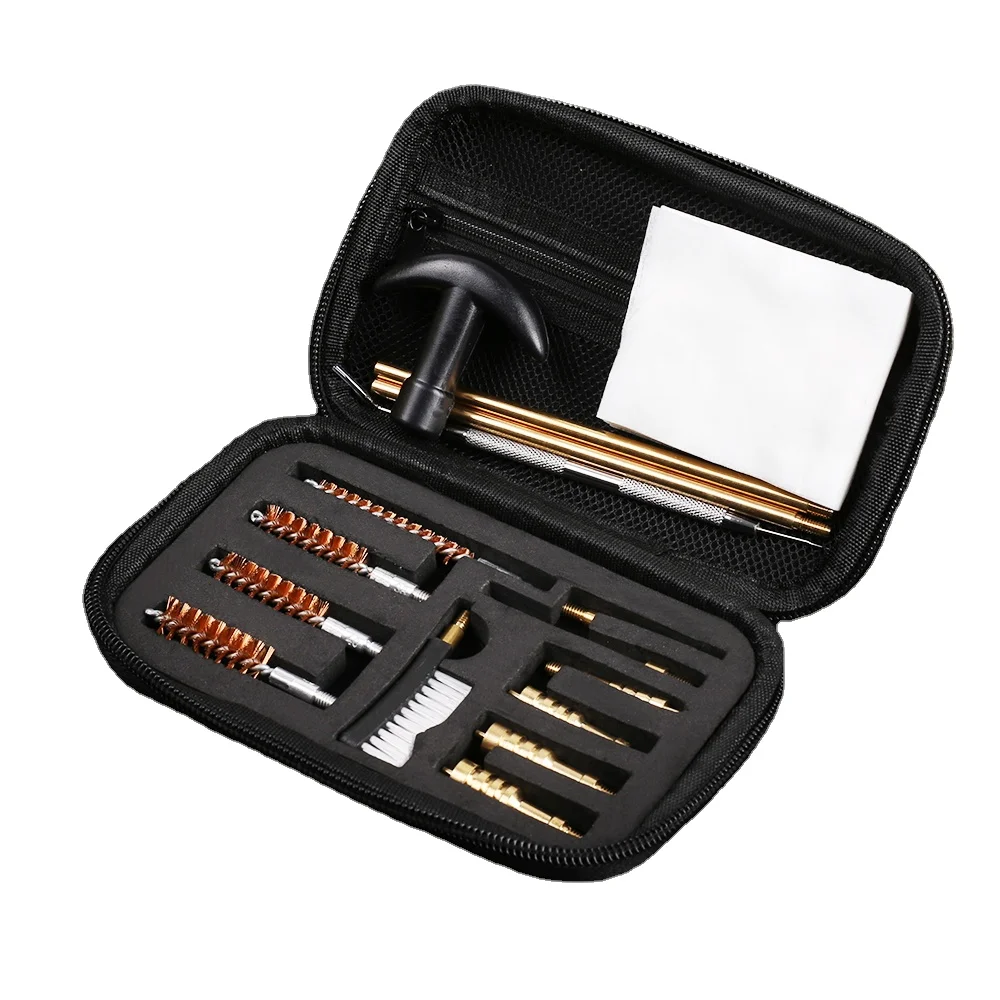 

Hot sale 16pcs / set Universal Gun Cleaning Kit Setfor Rifle Pistol Cleaning Tool Accessories