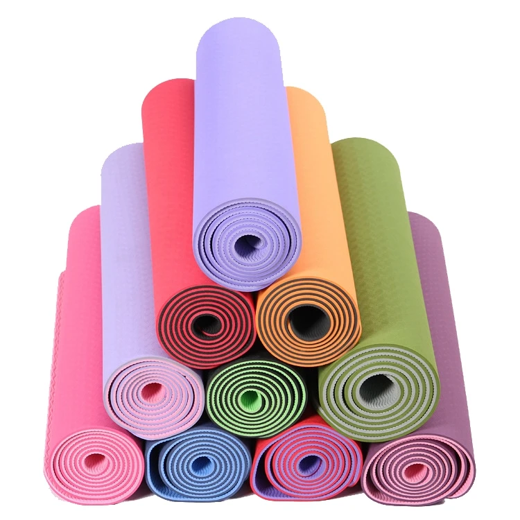 

Yoga mat fitness mat tablet support yoga mat environmentally friendly tasteless YO-050, Dark purple, violet, grass green, dark green, bright red, pink