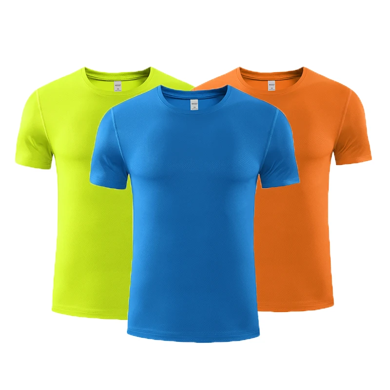 

custom printing logo blank high quality men women sport quick dry t-shirts for running