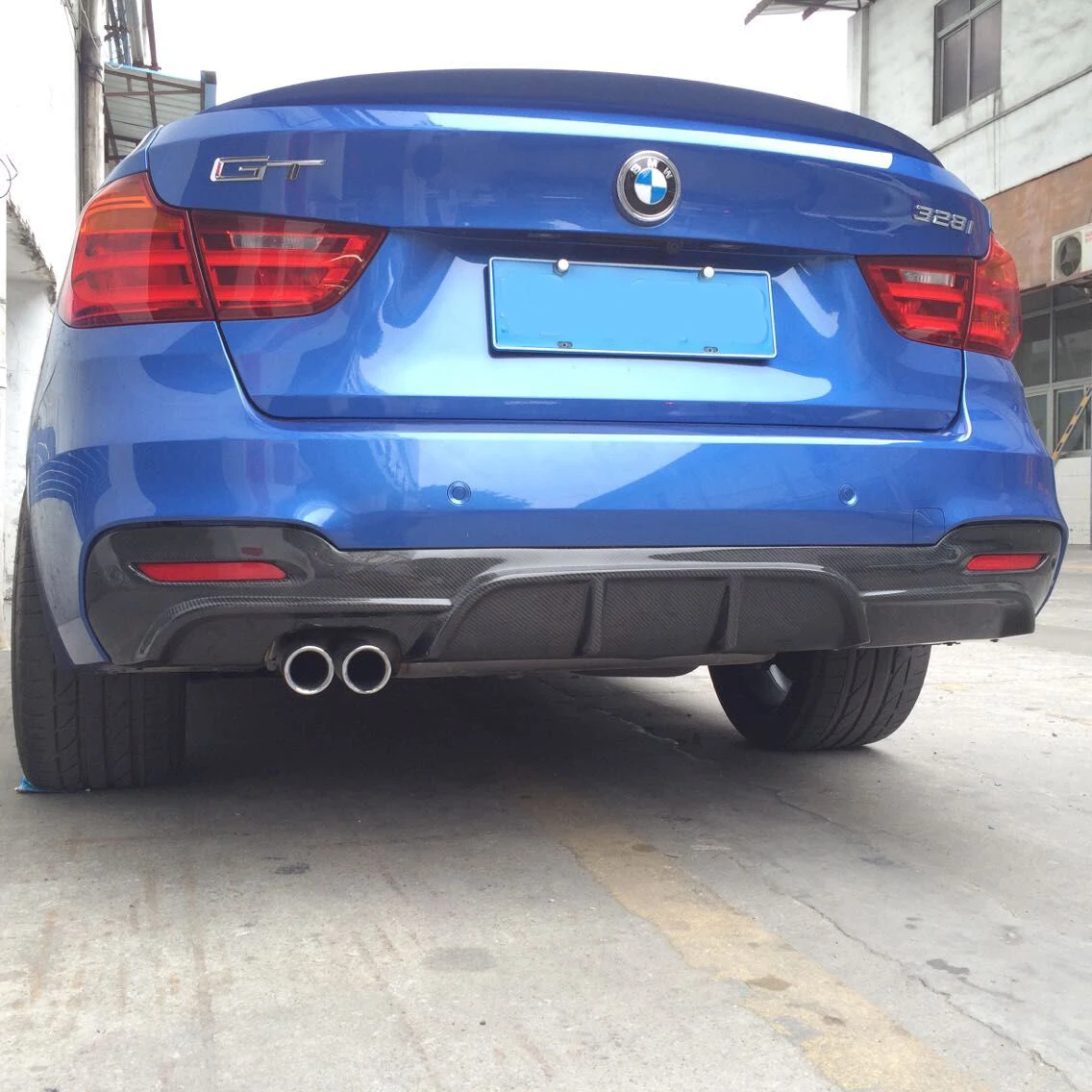 Carbon Fiber F34 Rear Bumper Lip For Bmw 328i 330i 335i 340i Gt M-sport ...