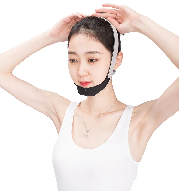 

Hot Selling Face Slimming Cheek Mask V Face Line Lift Belt Strap Band To Reduce Double Chin, Pink,skin color