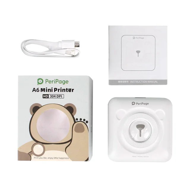 

203dpi Peripage a6 photo mobile portable handheld wireless sticker thermal printer