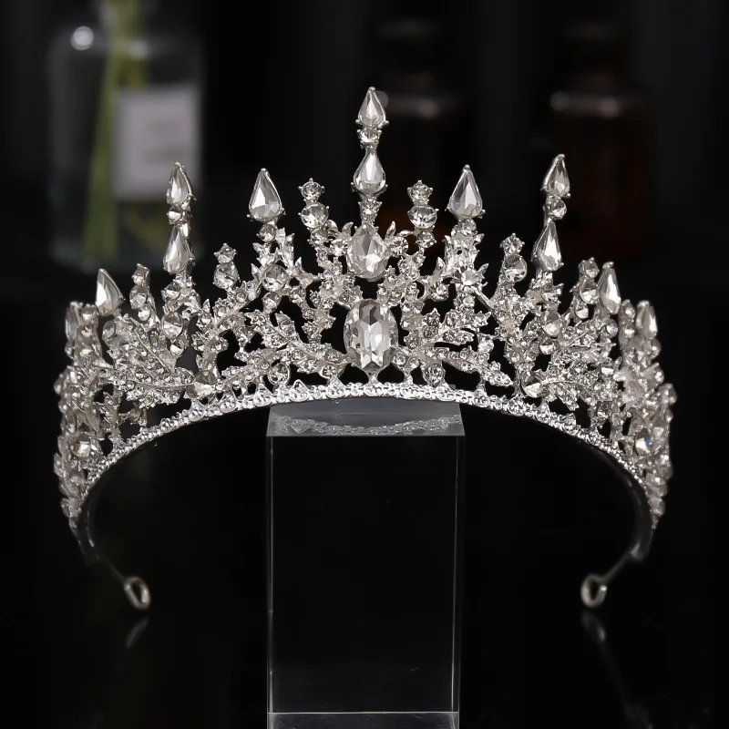 

Bridal Crown Tiaras Evening gown alloy hair accessories wedding female Crystal crown headwear