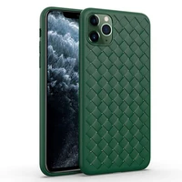 

11 sets of iPhone woven ultra thin leather breathable heat dissipation matte silica gel soft cover for iPhone 11 promax