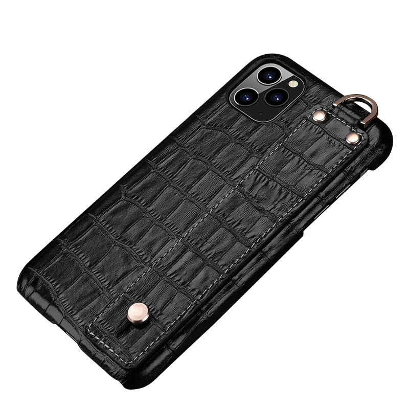 

Genuine Leather with Holder Strap Leather Back Cover Case, Blue, brown, red, black