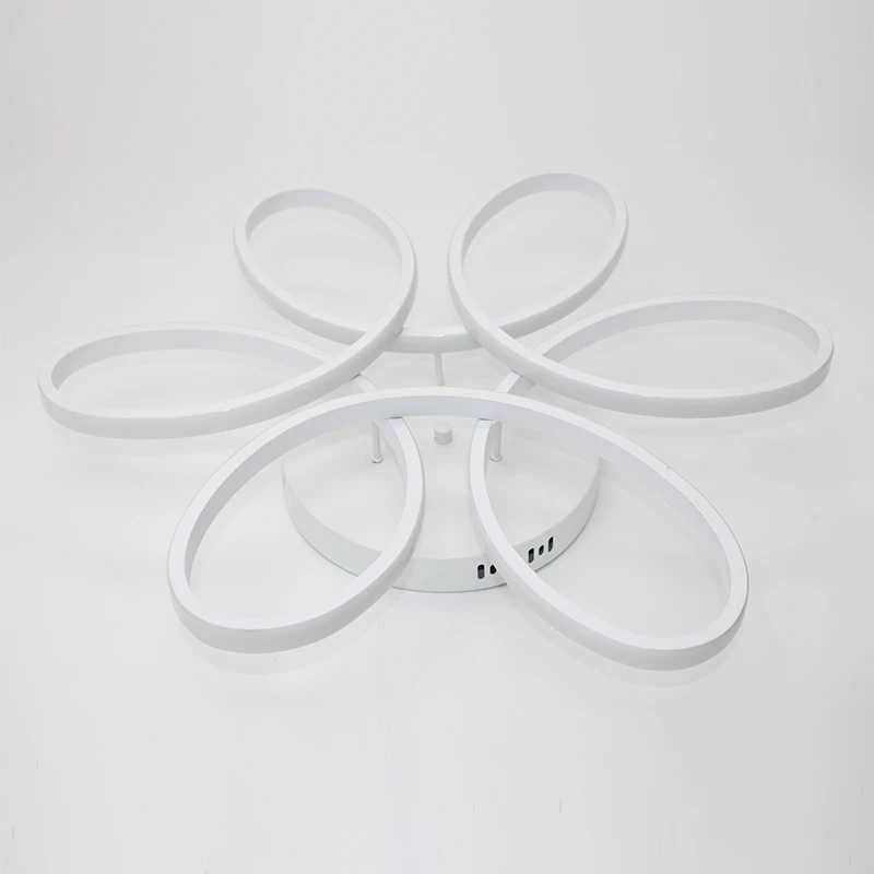
Simple Indoor Led Lighting White Color Flower Shape Living Room Bedroom Modern Ceiling Lamp For Home 