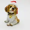 Christmas Hat Resin crafts status animal dog figure