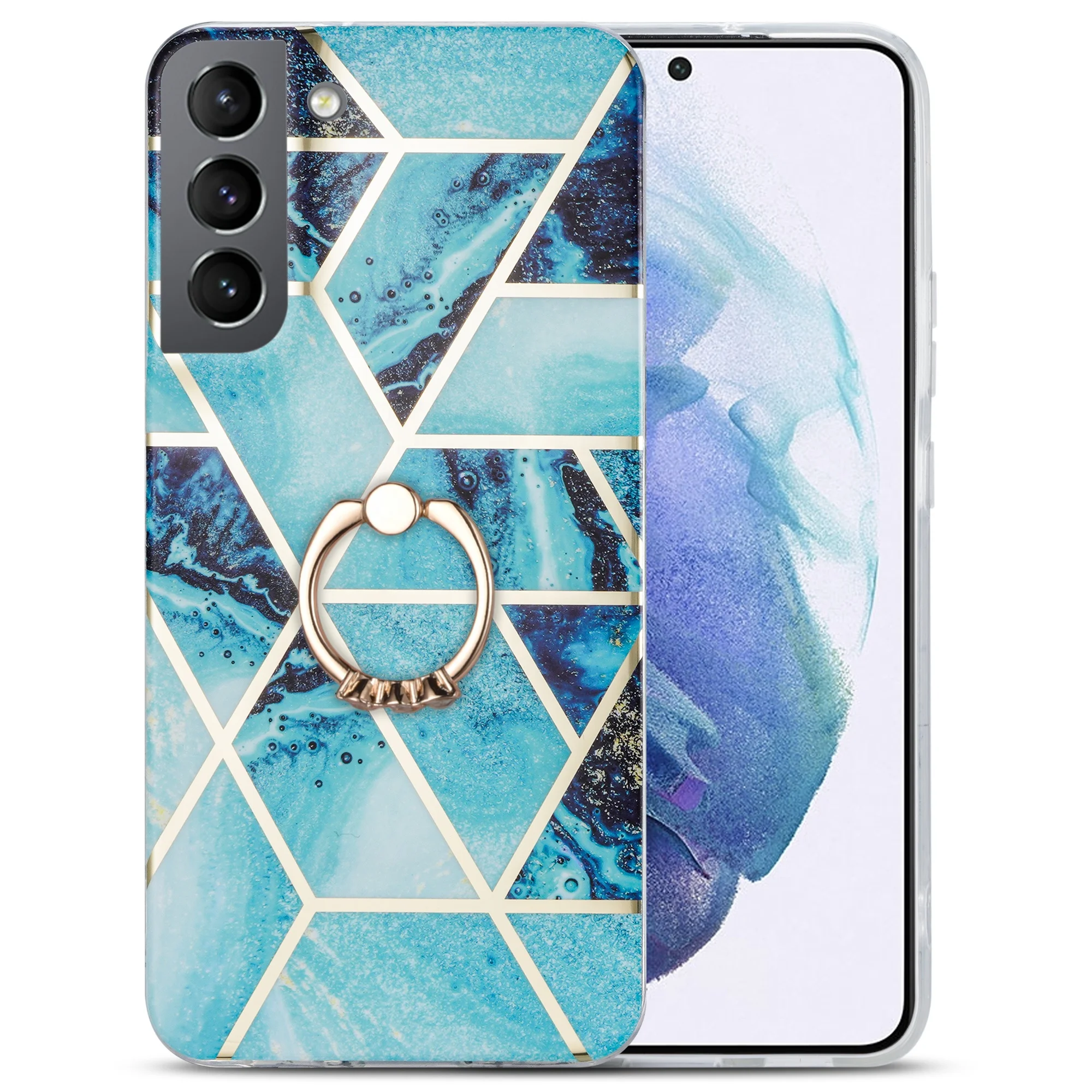 

Cover For Samsung Galaxy S22 Marble Watercolor Phone Case ring holder For S22 Ultra Mobile Cover For Samsung S22 Plus, 8colors, can be customized