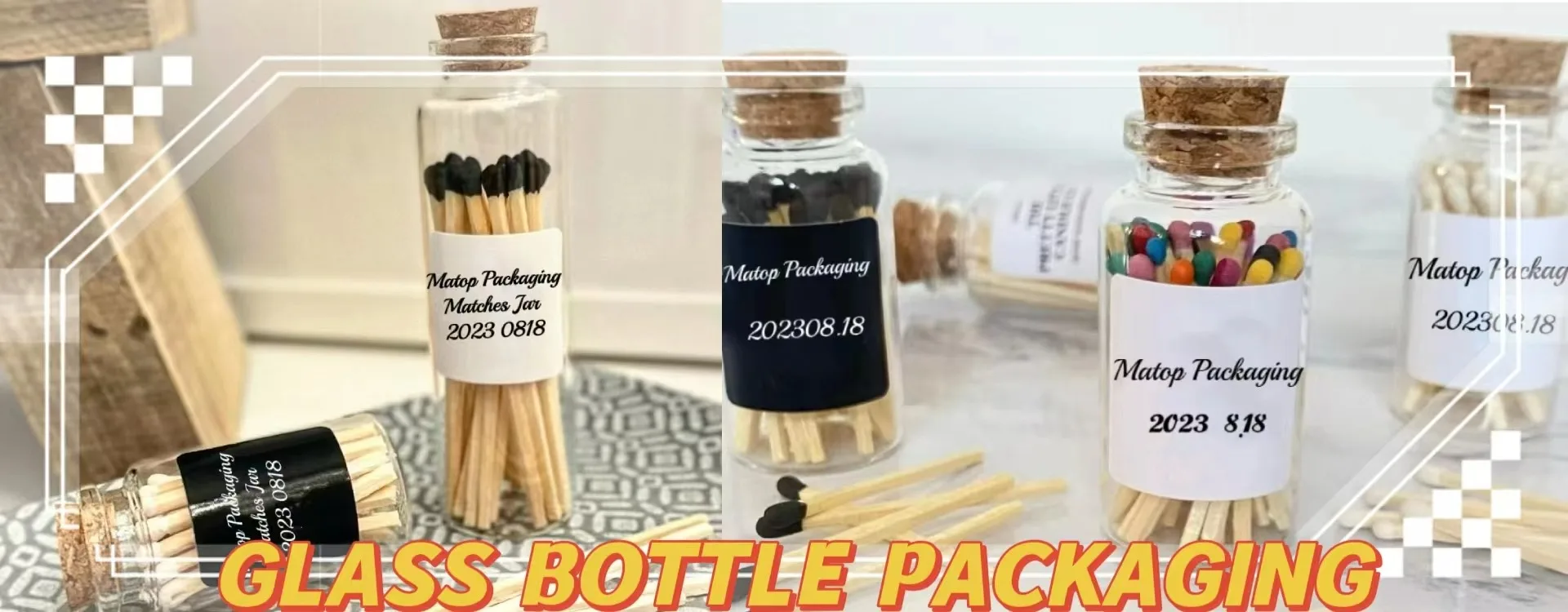 Glass Bottle With Cork