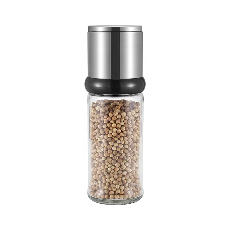 

Stainless Steel Spice Mill with high quality glass jar