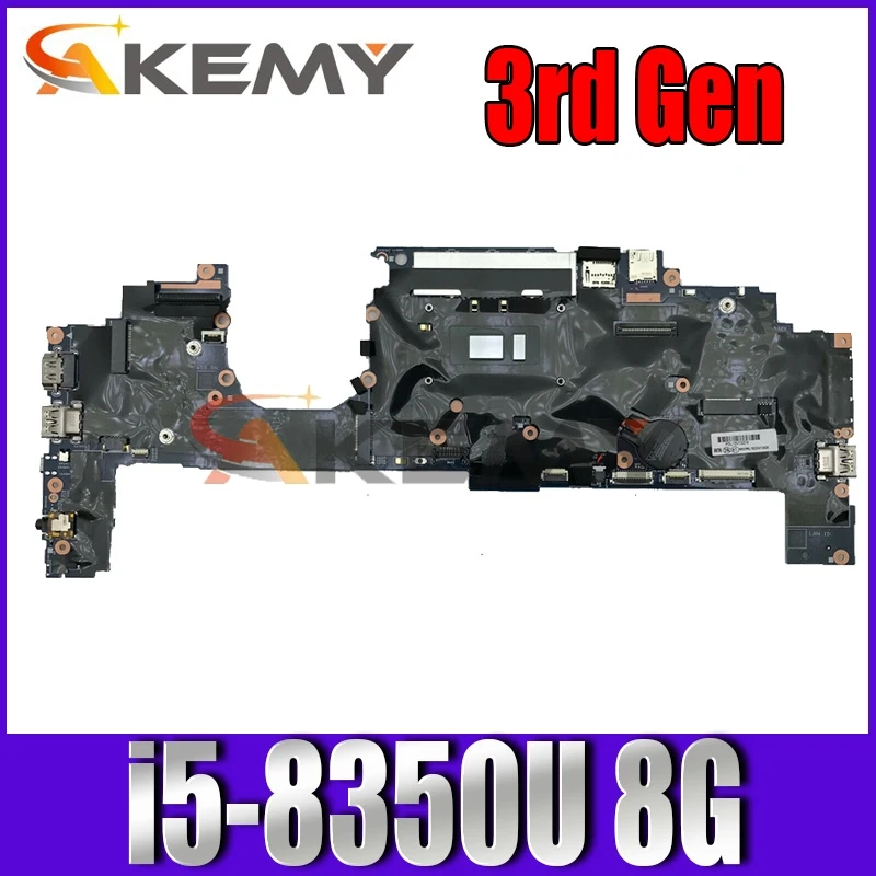 

for ThinkPad X1 Yoga 3rd Laptop Motherboard LRV3 17800-1 FRU;01YN206 01YN210 01YN240 5B2013402 CPU:I5 8350U 8G