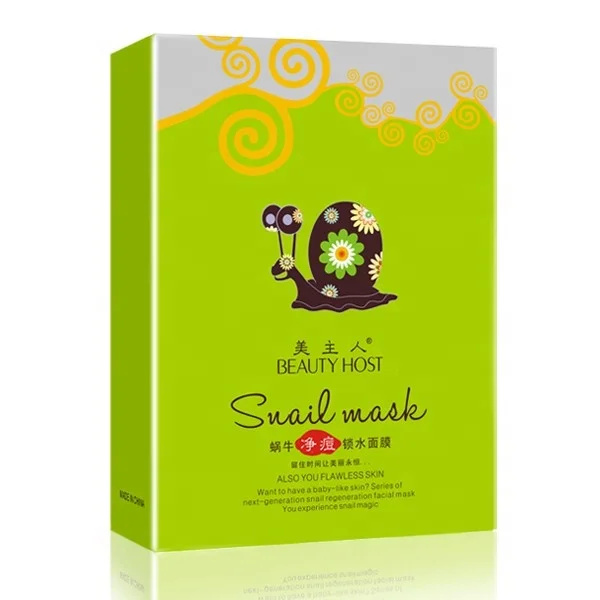 

High Quality Snail Anti-Acne Face Mask Form And Sheet Mask Form Skin Care Mask