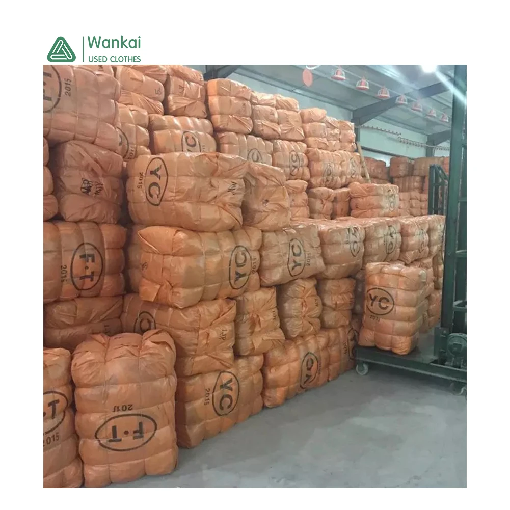 

Wankai Apparel Manufacture Second Hand Clothing Mixed Bales, A Grade Used Clothes Holand, Mixed color