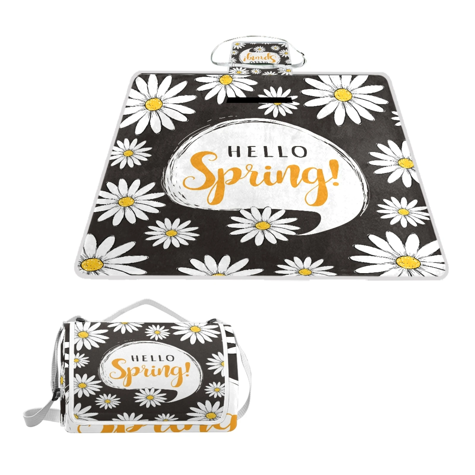 

Wholesales Custom print Floral Waterproof foldable picnic mat Camping mat On sales