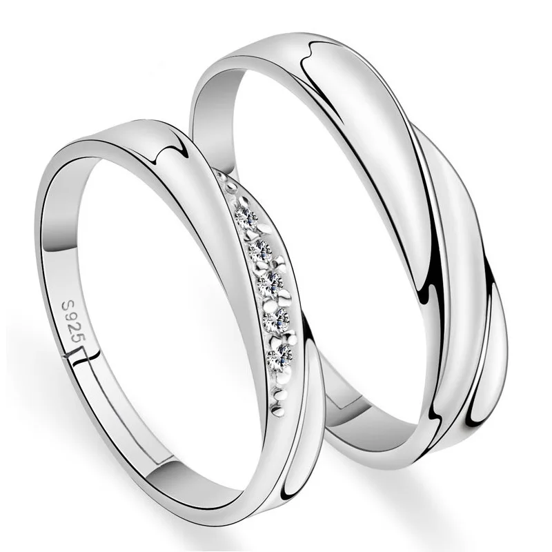 

Korean version of the silver-plated open unisex ring