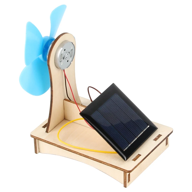 

2023 New Educational Wooden Diy Science Wind Power Assemble Fan Panel Physics Science Experiment School Puzzle Toy For Children