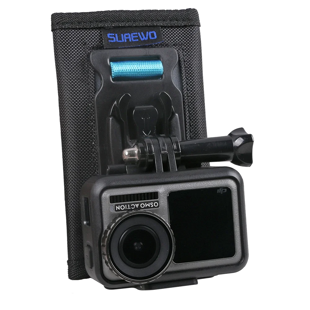 
SUREWO Gopro Hero 8 Backpack Strap Mount for GoPro Hero 8/7/(2018)/6/5 Black DJI Osmo Action and Most Action Camera 