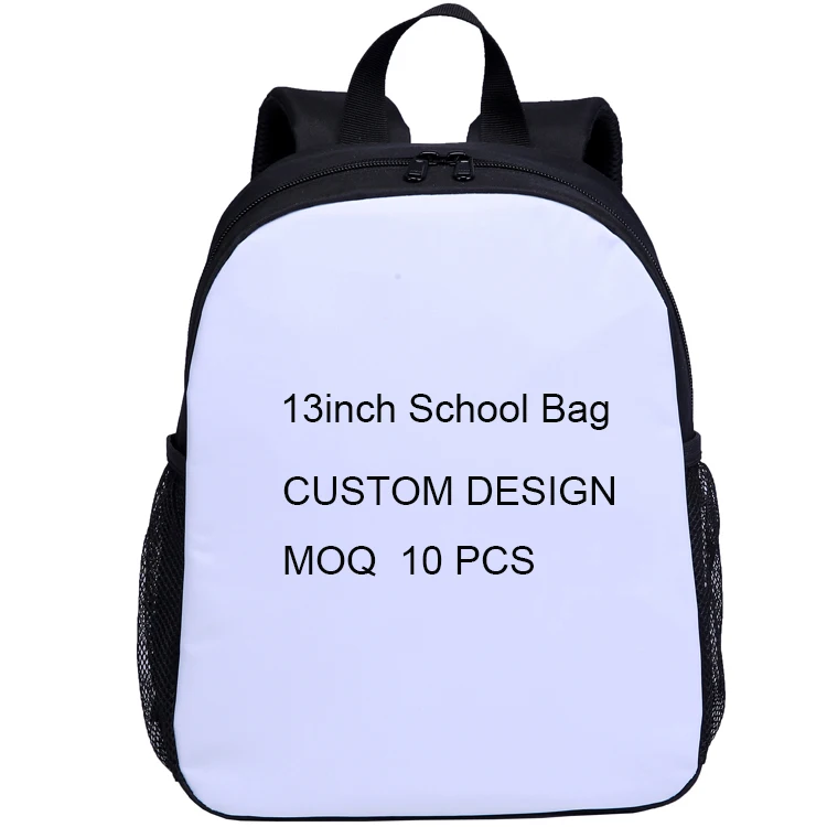 

Fast Custom Design 13" Blank Sublimation Children School Backpack Bag