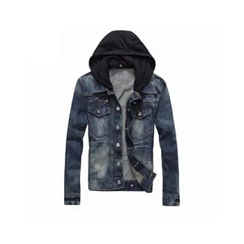blue jean hoodie jacket