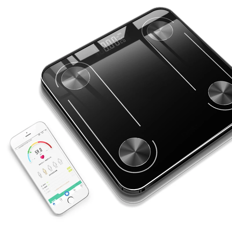Electronic household tool smart bluetooth body fat weighing scale