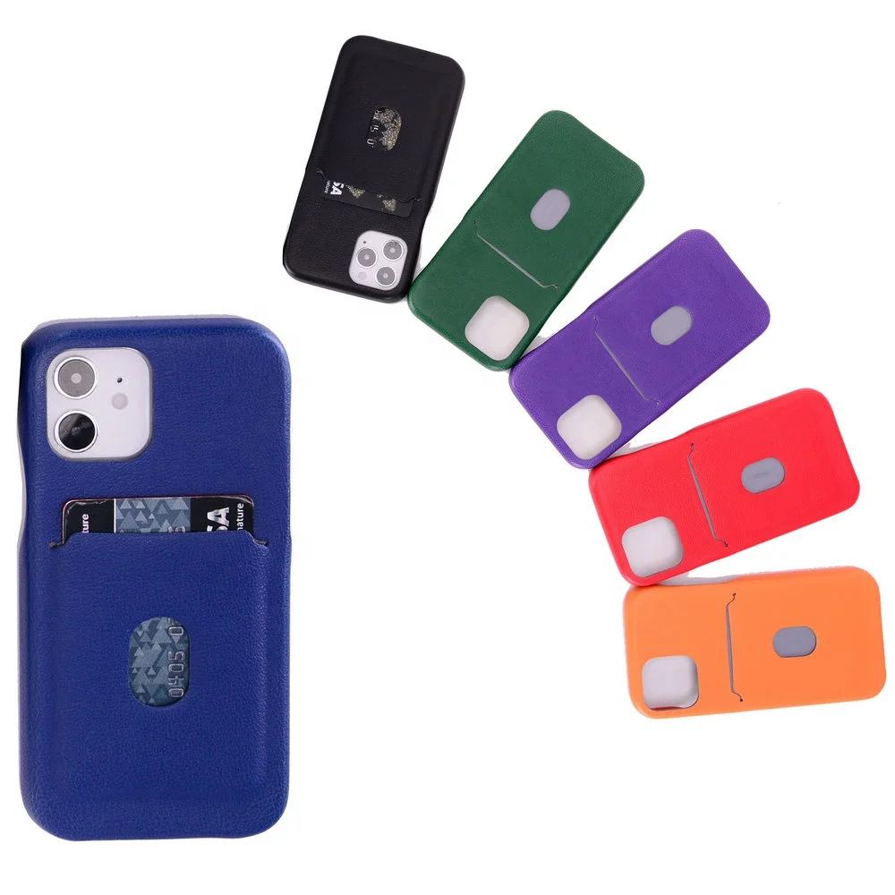 

PU Leather Mobile Phone Back Case Cover Bag For iPhone 12 Pro with Card Holder