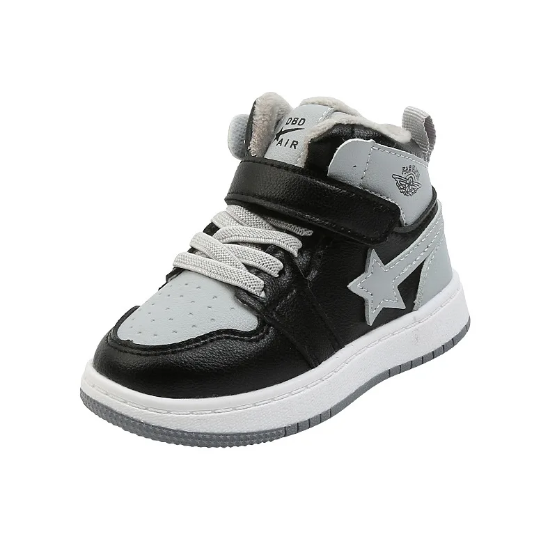 

Winter High-top Sports Child Student Non-slip Soft Sole Board Running Shoes