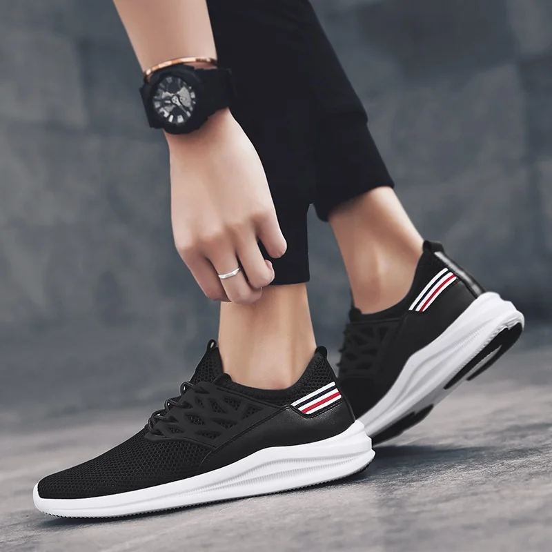 

hot Wholesale Customize logo China Best Selling Chaussures Hommes Women Black Red Casual Brand Men's Sport Shoes, Custom made