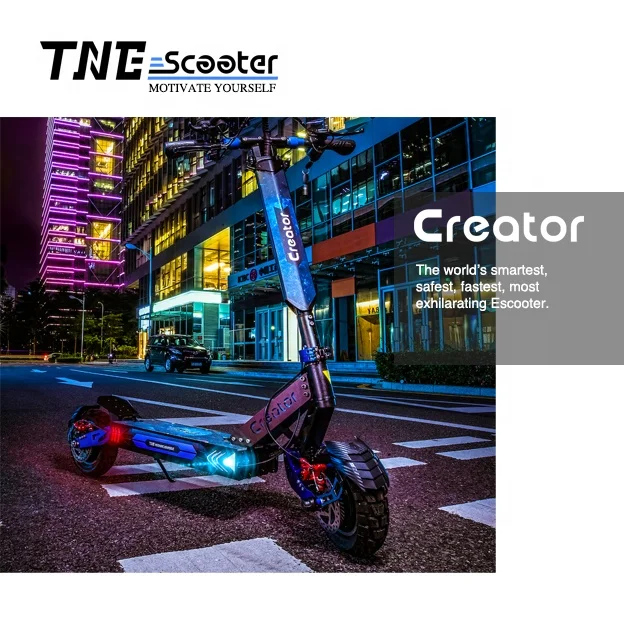 

2021 TNE 52v 1000w 2000w 100km 48v 52v electric scooter adults foldable