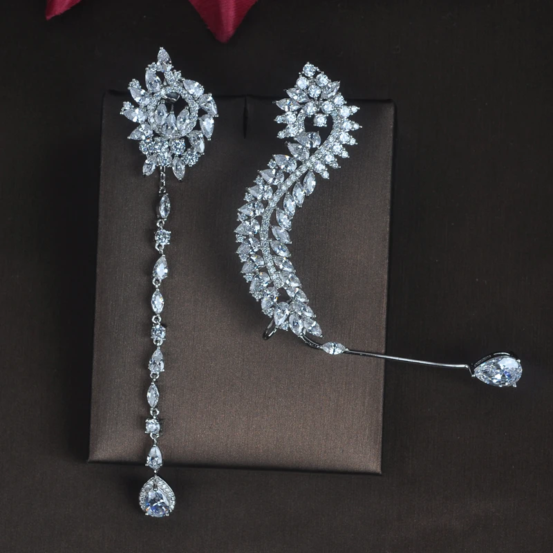 HIBRIDE New Unique Design Women Bride Party Show Drop Earrings Fashion Jewelry Brincos Pendientes Boucle D'oreille E-686