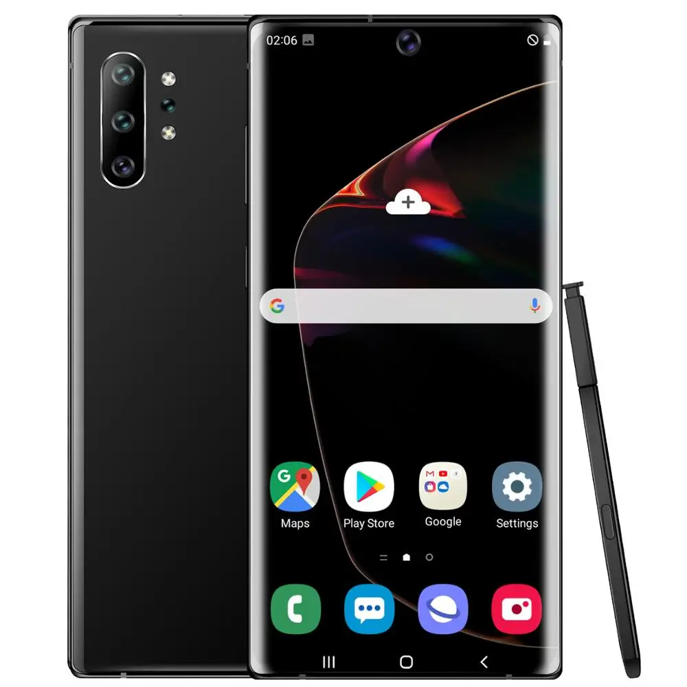 

Hot Sale 6.5 Inch Smartphone 4 Core Android System Face ID 16GB Mobile Phone Global Version Note10 Plus, Colors