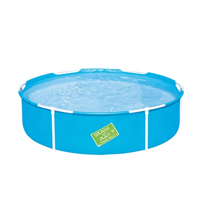 

Outdoor Round Steel Pipe Bracket Plastic Frame Children Kids Swimming Pool