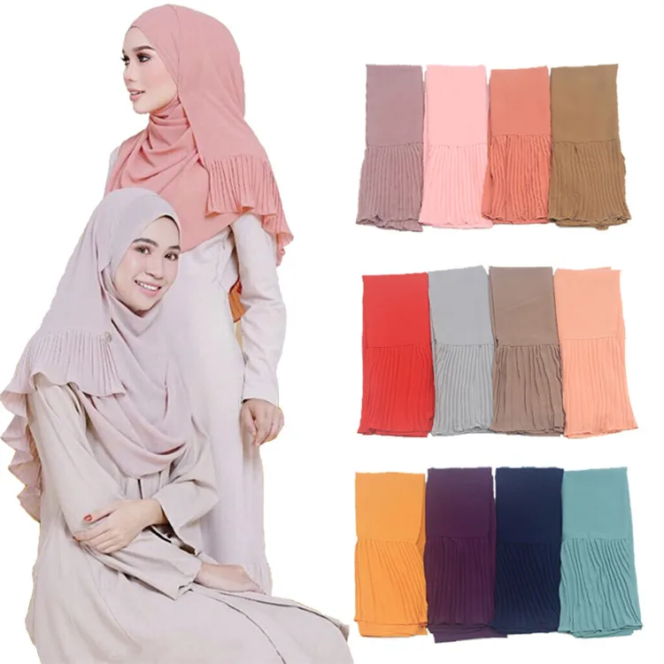 

Muslim Women Hijab Chiffon Scarf Plain Color Headscarf New Design Wholesale Fashion Abaya Women,women Girl Lady Middle East